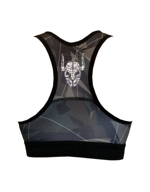 brassiere musculation camo origami - brassiere fitness femme - brassière warrior gear