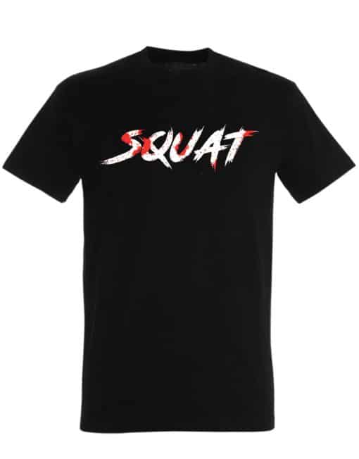 squat t-shirt - bodybuilding - powerlifting tshirt - powerlifting t-shirt - muscu t-shirt - krijger powerlifting uitrusting
