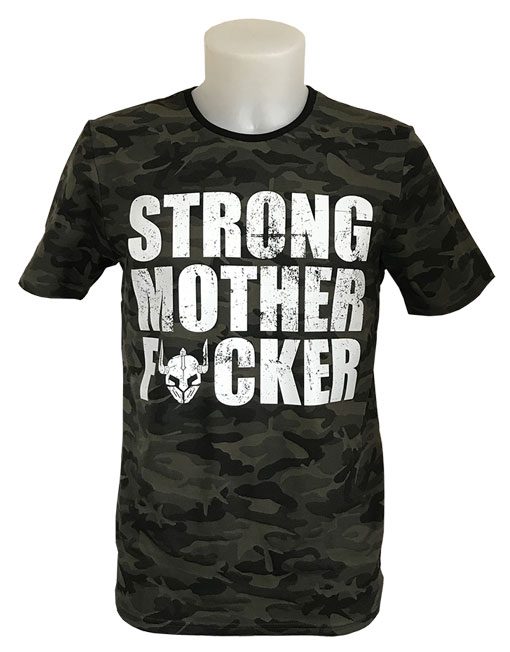 strong mother fucker camo tshirt - fitness tshirt