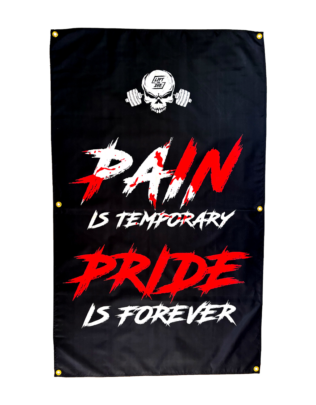 homegym flag pain is temporary pride is forever - bodybuilding motivation flag - fitness motivation - powerlifting motivation - strongman motivation - bodybuilding motivation - bodybuilding motivation flag