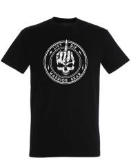 černé tričko na kulturistiku - tričko se skullfuckerem - tričko s kurvou kulturistikou - tričko s lebkou - tričko s prostředníčkem - tričko na kulturistiku - tričko s výbavou bojovníka - tričko se zvednutím nebo smrtí