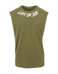 sollevare o morire t-shirt senza maniche - maglietta senza maniche motivazione powerlifting - maglietta powerlifting - sollevare o morire