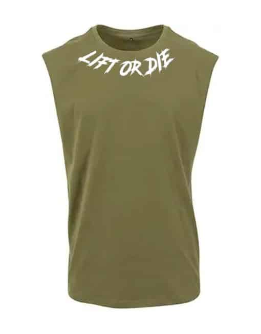 ærmeløs t-shirt motivation styrkeløft løft eller skide die - ærmeløs t-shirt bodybuilding - strongman - bodybuilding