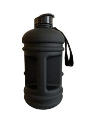 mattschwarze Fitnessflasche 2,2 Liter