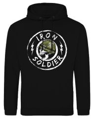 military bodybuilding sweatshirt - iron soldier fitness sweatshirt - hardcore powerlifting sweatshirt