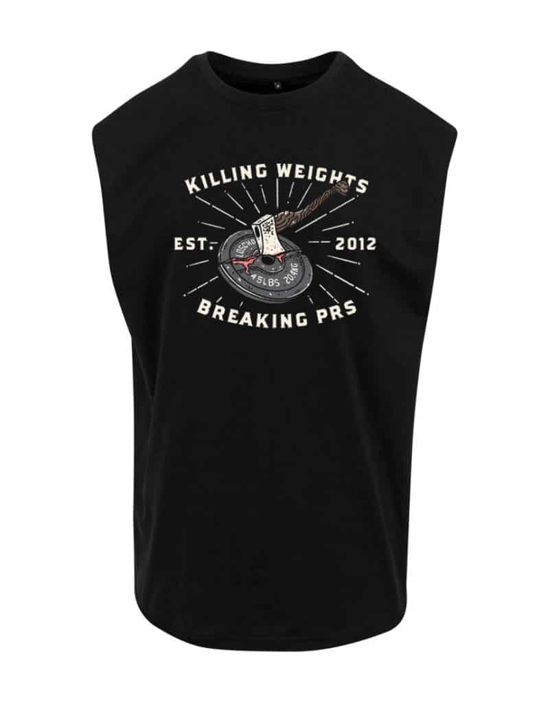 old school powerlifting mouwloos t-shirt - old school bodybuilding t-shirt - old school strongman t-shirt - warrior gear t-shirt