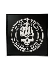 Emblema de levantamento de peso hardcore com patch Skullcrusher - emblema para mochila esportiva