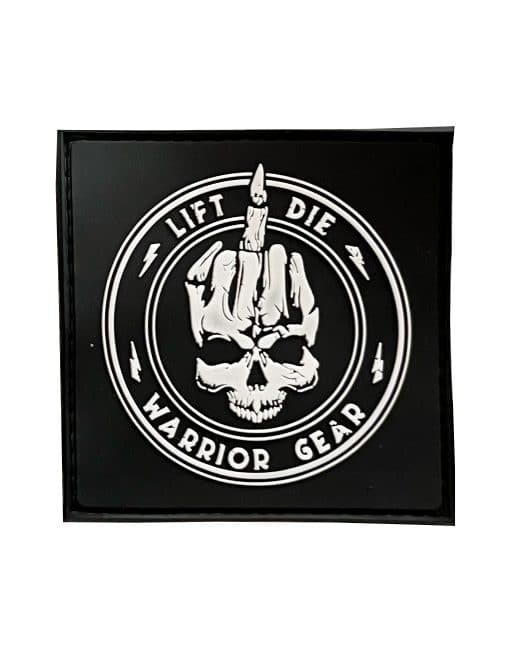 skullcrusher patch hardcore powerliftingový odznak - odznak na športový batoh