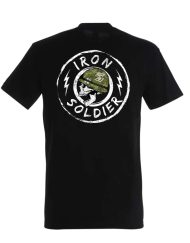 tričko kulturistika iron soldier - tričko hardcore powerlifting - tričko fitness lebka - tričko kulturistika hardcore