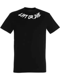 Camiseta preta equipamento de guerreiro de musculação - levantamento de peso - camiseta de musculação hardcore