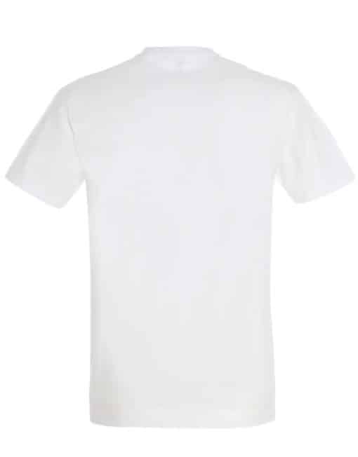 camiseta blanca de fitness de culturismo