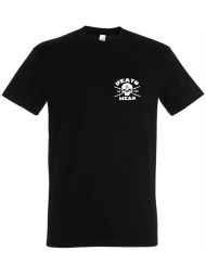 camiseta preta de powerlifting morte para os fracos - camiseta preta de fitness - camiseta preta de homem forte - camiseta preta de musculação