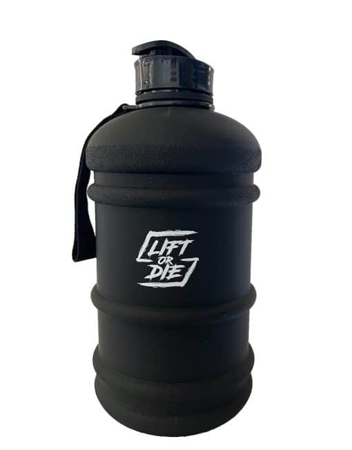 Fles 2,2 liter bodybuilding lift of die - hardcore bodybuildingfles