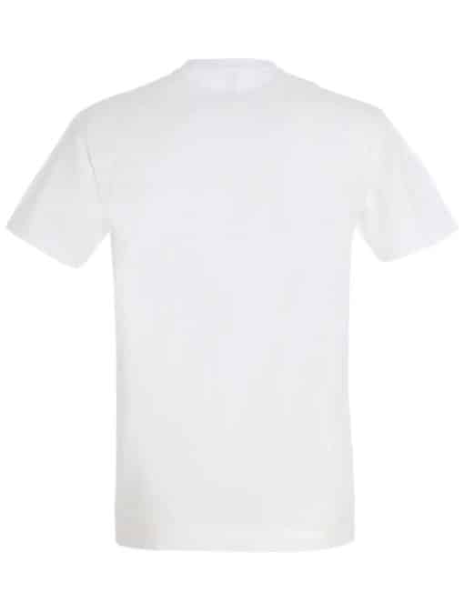 Hvid fitness bodybuilding tshirt - humoristisk løs bodybuilding tshirt