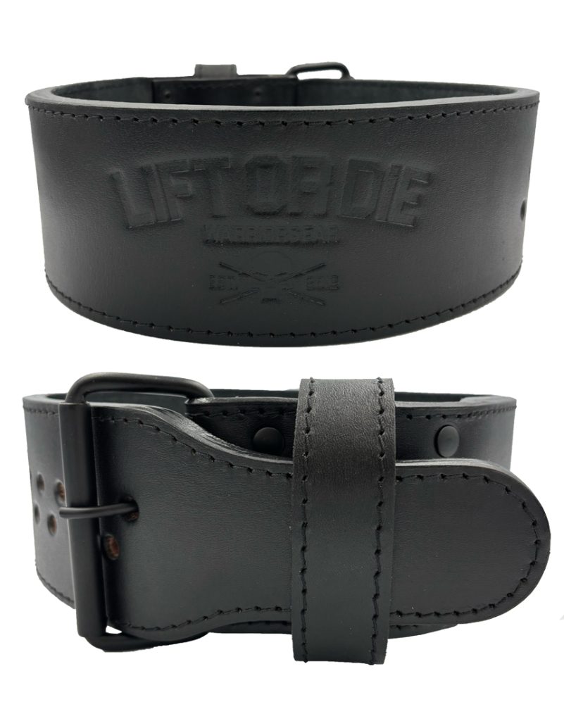 13mm Buckle Power Belt Full Black Genuine Leather, Ultra-Precise Adjustment Warrior Gear