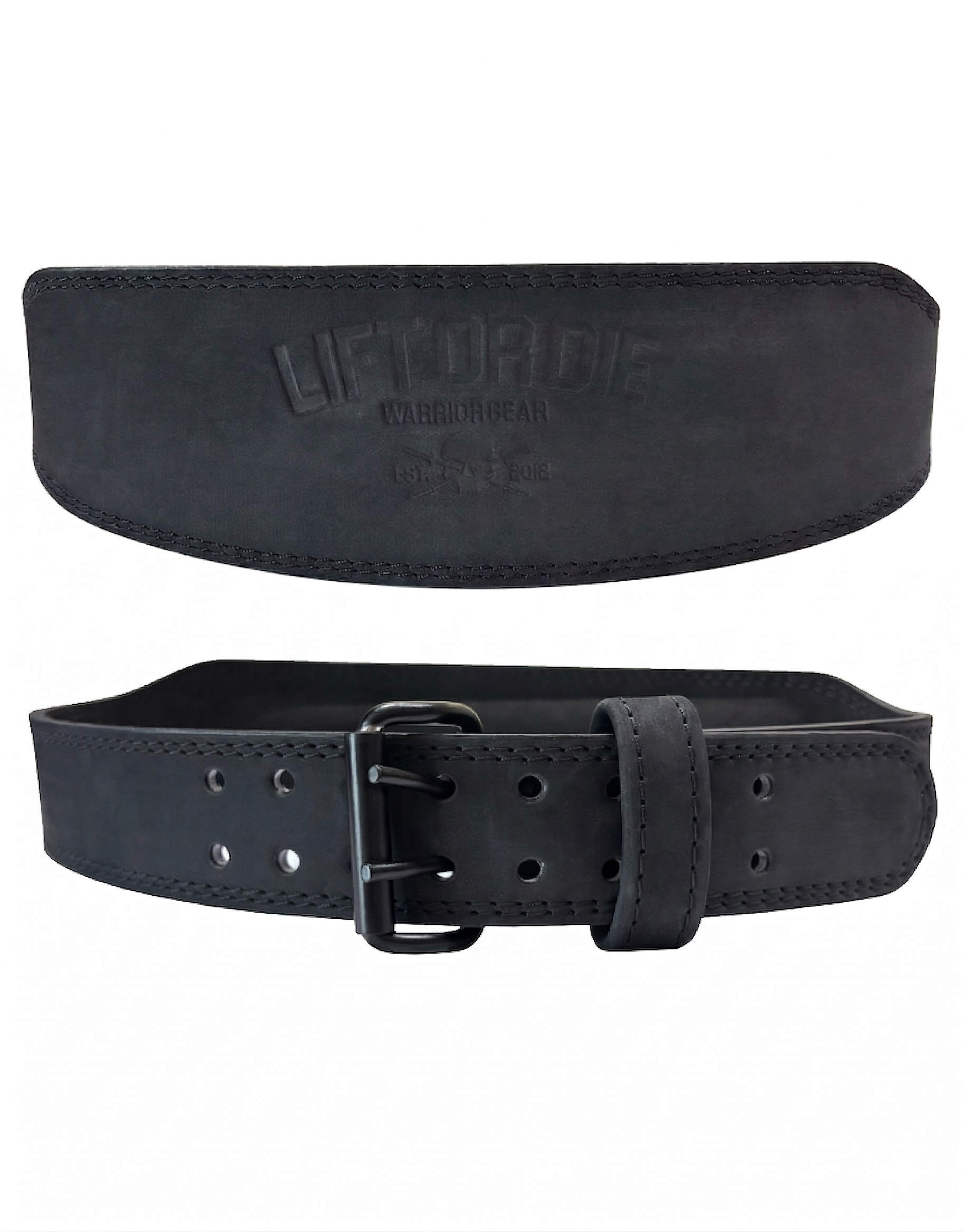 Cinturón de fuerza Haltero bodybuilding 8 mm, cuero, warrior gear - cinturón de levantamiento de pesas - cinturón bodybuilding