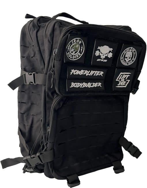 Sac a Dos Tactique Militaire musculation - fitness - powerlifting - strongman - bodybuilding - sac a dos velcro patch