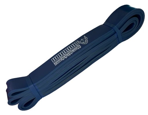 Blaues elastisches Bodybuilding-Band 18–36 kg – elastisches Band von Warrior Gear – Fitness – Kine – Powerlifting – Sport