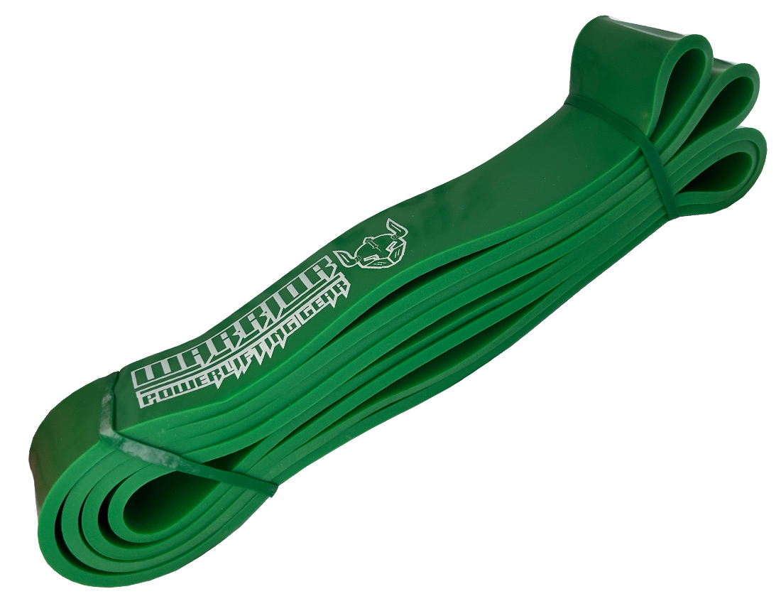 Green elastic band for bodybuilding