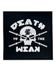 backpack patch - weighted vest patch - velcro backpack patch - weighted vest patch - warrior gear - Death to Weak - bodybuilding - powerlifting - strongman