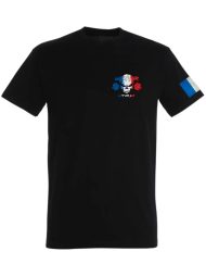 kulturistické tričko Francie modrá bílá červená - warrior gear - silový sport tričko - kulturistické tričko Francie - fitness tričko Francie - powerliftingové tričko Francie - kulturistické tričko Francie - strongman tričko Francie