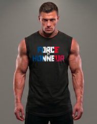 t-shirt sans manche force & honneur - musculation france - warrior gear