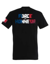France póló - erő és becsület póló - erő és becsület póló - testépítő póló - erőemelő póló - erősember póló - kék fehér piros póló - Warrior Gear póló - póló Franciaország zászlós ujja - francia zászlós póló az ujján - hazafias póló - Franciaország póló - motivációs póló