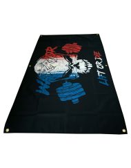 banner warrior gear frança - banner frança musculação - decoração - bandeira - musculação - equipamento guerreiro