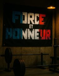 drapeau force et honneur musculation powerlifting strongman