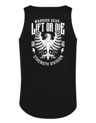 eagle warrior gear tank top - powerlifting tank top - bodybuilding tank top - strongman tank top - bodybuilding tank top - eagle lift or die tank top - styrke division