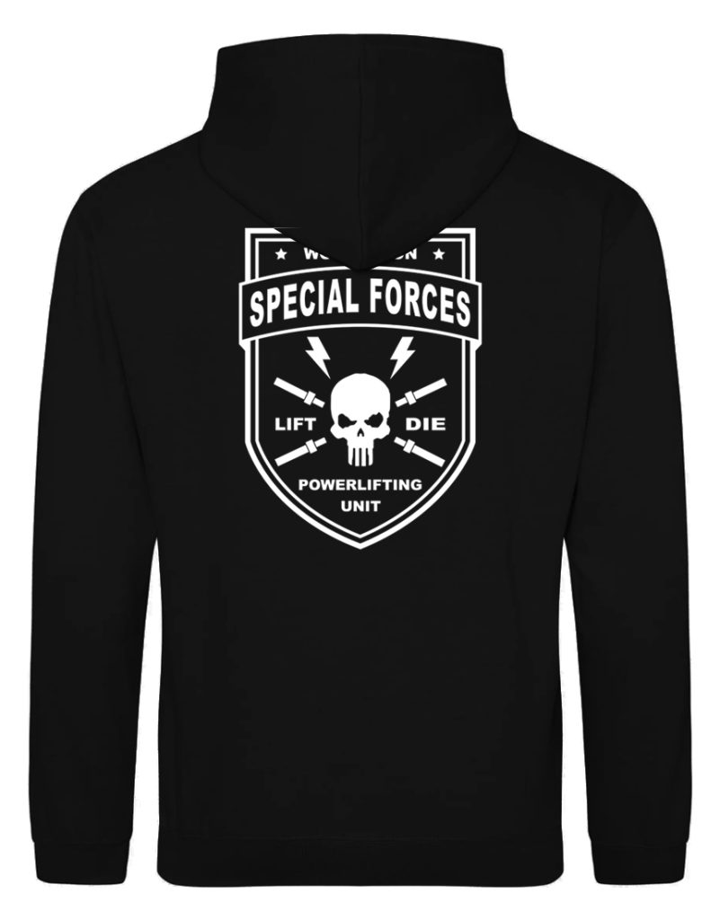 styrkelyft hoodie special force - krigarutrustning - bodybuilding sweatshirt