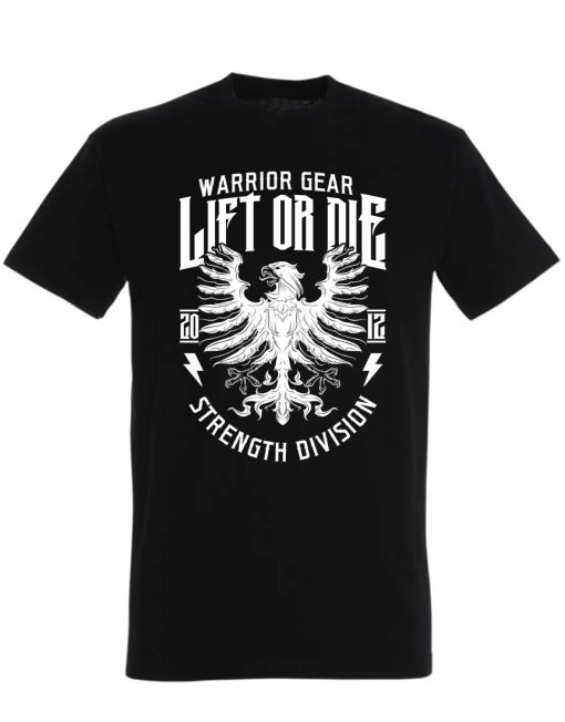 camiseta eagle warrior gear - camiseta de levantamento de peso - camiseta de musculação - camiseta de homem forte - camiseta de musculação - camiseta de levantamento ou morte de águia - divisão de força