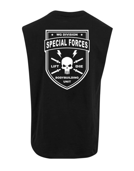 t-paita hihaton kehonrakennus kehonrakennus sotilaallinen erikoisjoukko - soturivarusteet