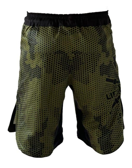 Kampf-Bodybuilding-Shorts, Warrior Gear – Herren-Camouflage-Bodybuilding-Shorts – Camouflage-Shorts – Militär-Shorts