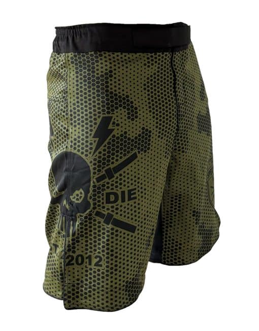 powerlifting shorts lift or die - militaire heren bodybuilding shorts - militaire camo shorts - fight short fitness - spiershorts