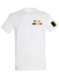T-shirt belgique force et honneur - t-shirt drapeau belge - tshirt musculation belge - tshirt powerlifting belgium - t-shirt strongman belgique