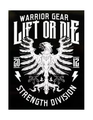 sticker strength division powerlifting - autocollant warrior powerlifting gear
