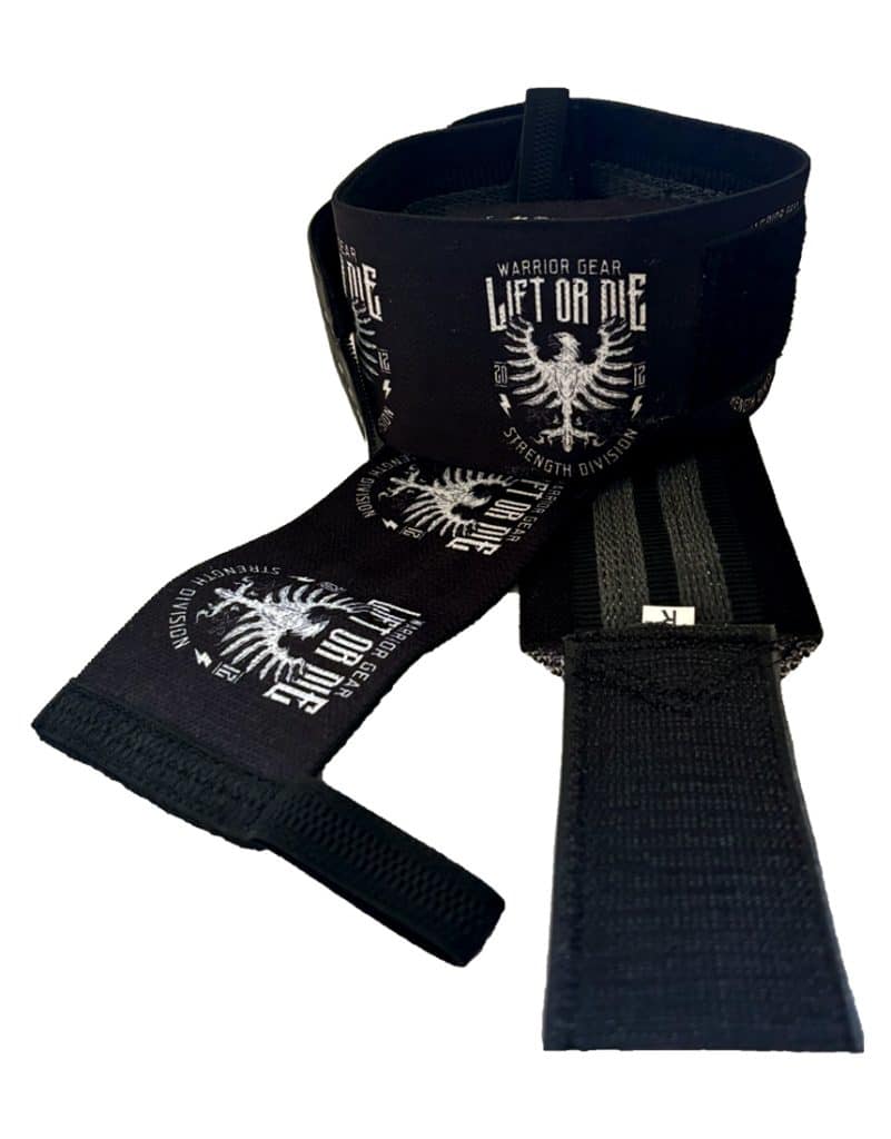50 cm Handgelenkbandagen für Gewichtheber – Warrior Gear Handgelenkbandagen (Paar): Strength Division – Handgelenkschutz powerlifting