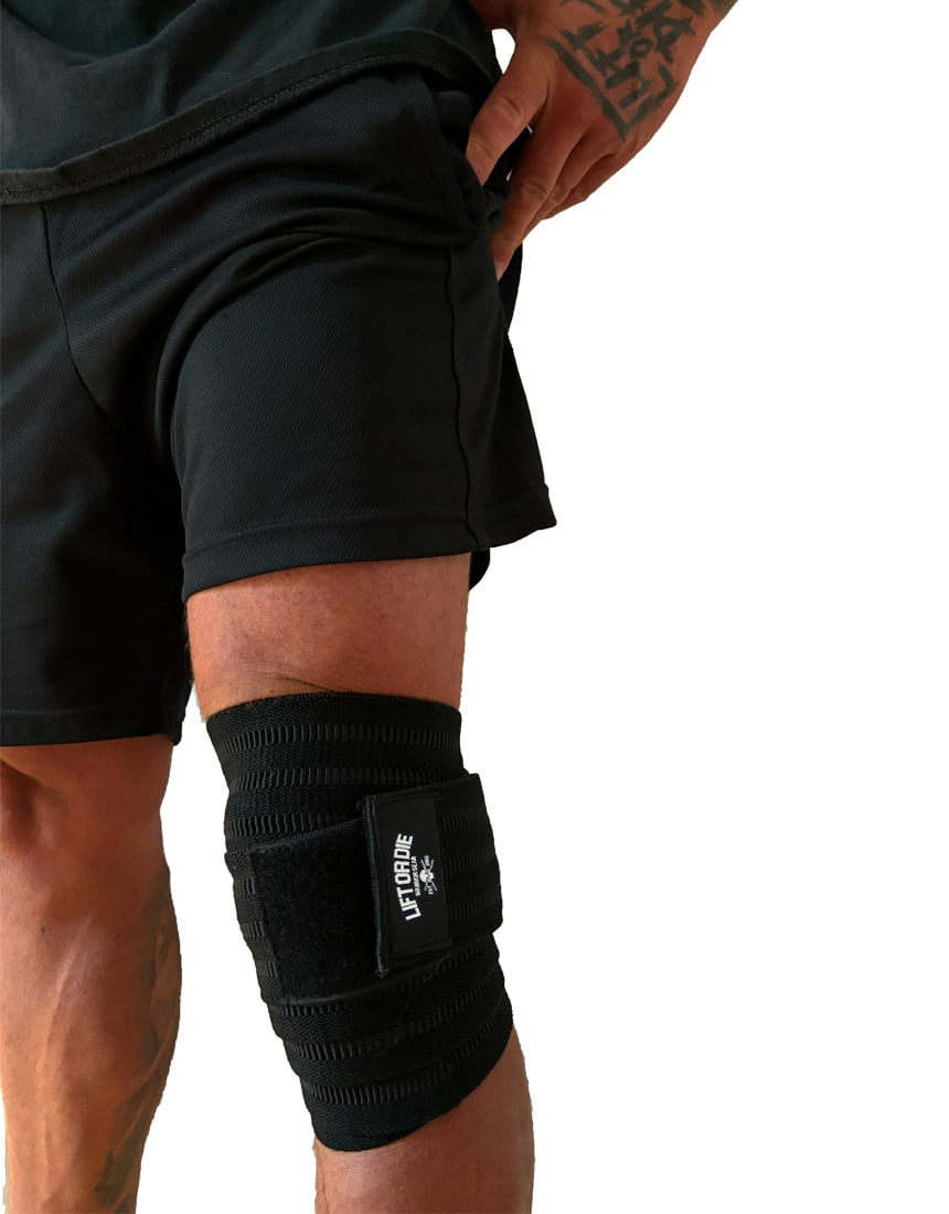 2-meter Velcro knee wraps for warrior gear squat powerlifting and bodybuilding
