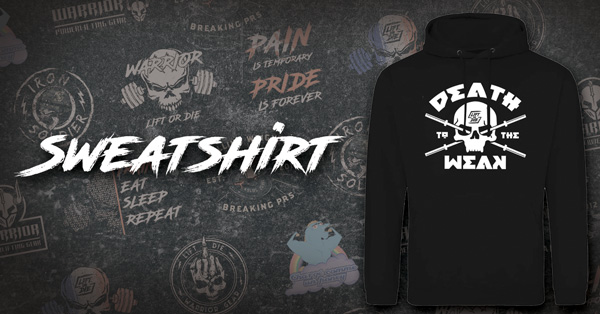 Felpa warrior gear Deutschland - powerlifting - strongman - bodybuilding - strengthshop