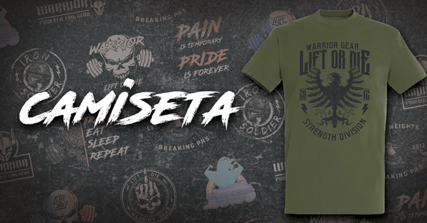 camiseta warrior gear espana - powerlifting - strongman - bodybuilding - strengthshop
