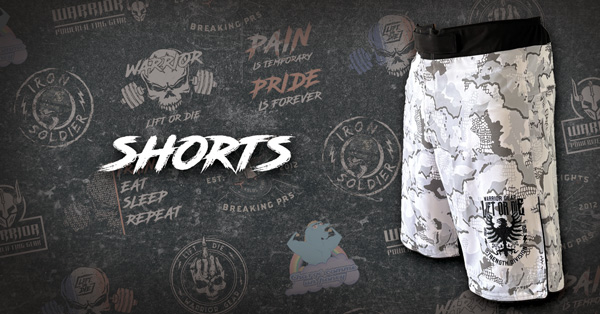 shorts warrior gear - powerlifting - strongman - bodybuilding - strengthshop