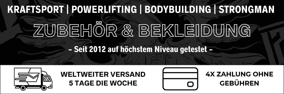 Warrior Gear : Ausrüstung und Bekleidung für Gewichtheben, powerlifting, bodybuilding und strongman. Seit 2012 auf höchstem Niveau getestet