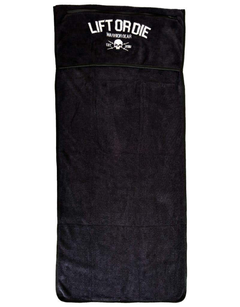 serviette musculation microfibre warrior gear - serviette salle de sport - serviette absorbante fitness