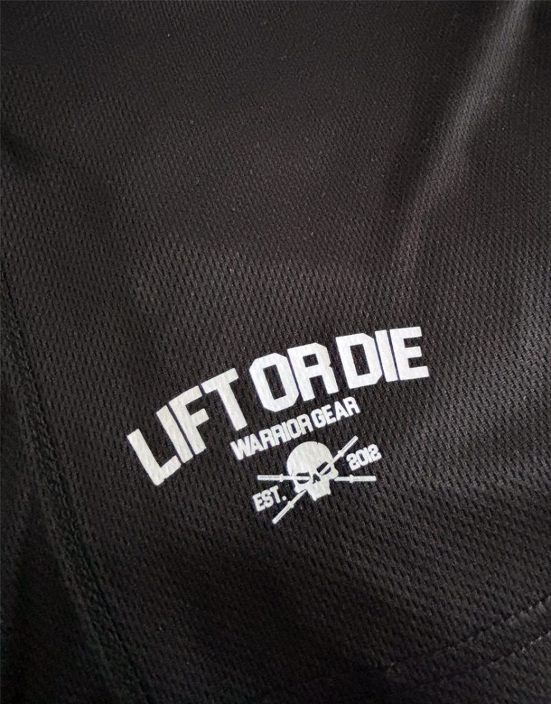 short mesh lift or die warrior gear