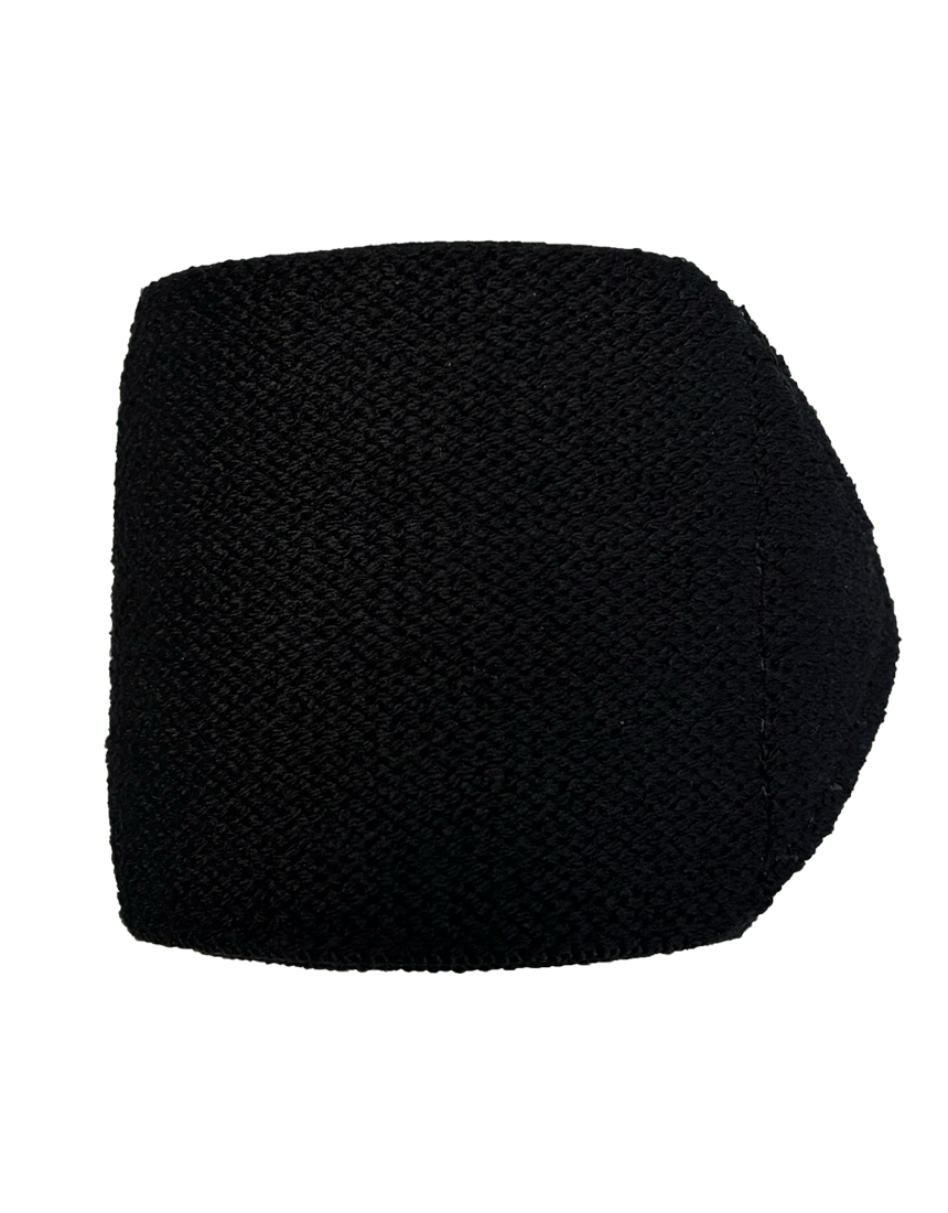 Black wristband for weight training
