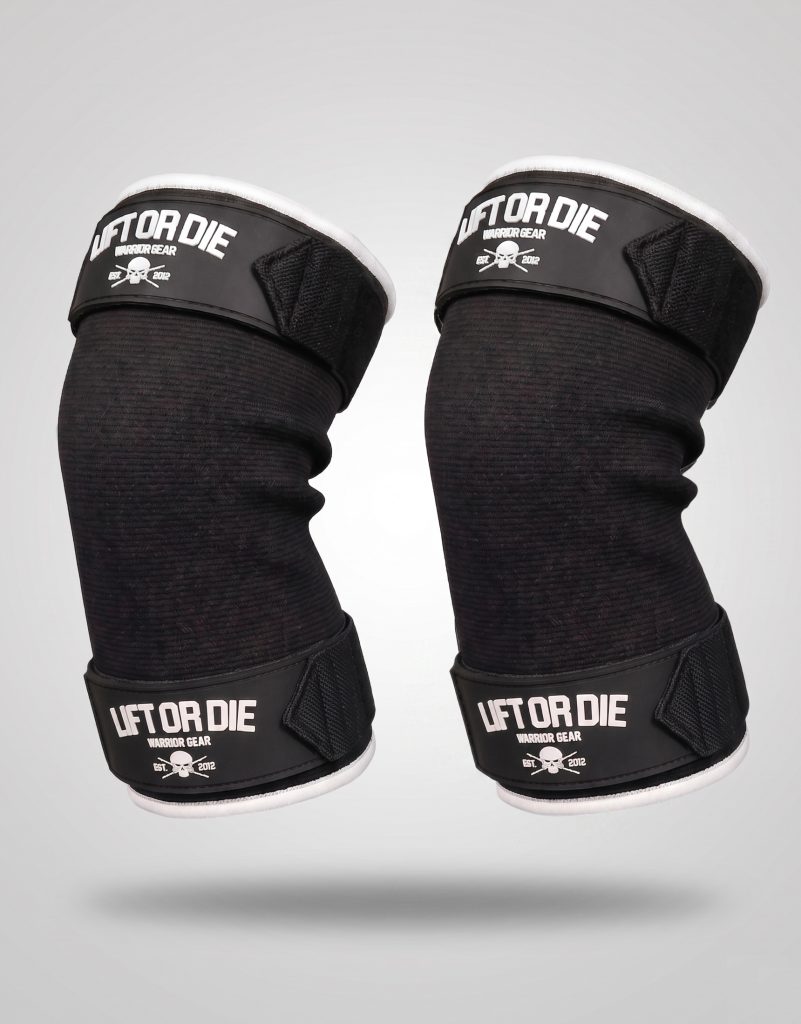 Double-layer 2-ply weightlifting knee pads with adjustable Velcro straps - powerlifting bodybuilding, strongman