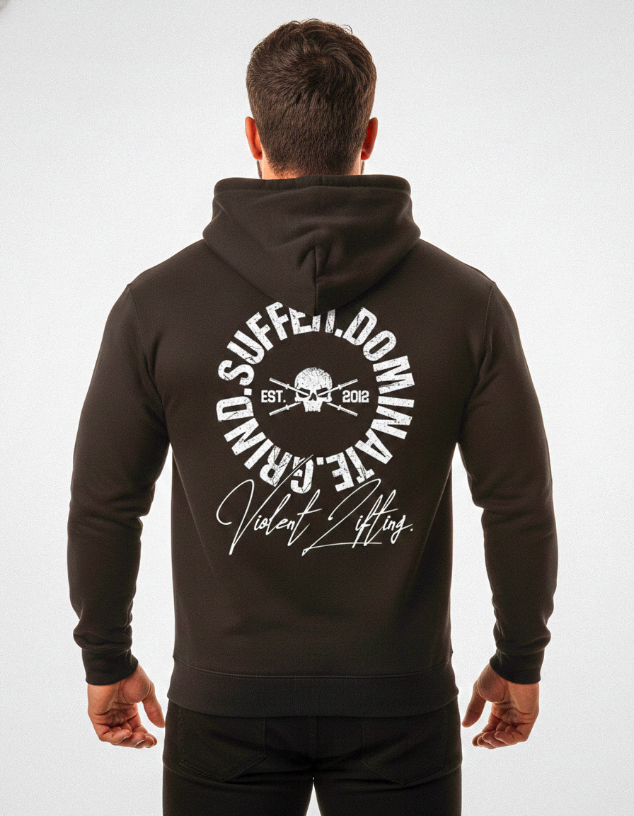sudore muscoli grind suffer dominate powerlifting strongman