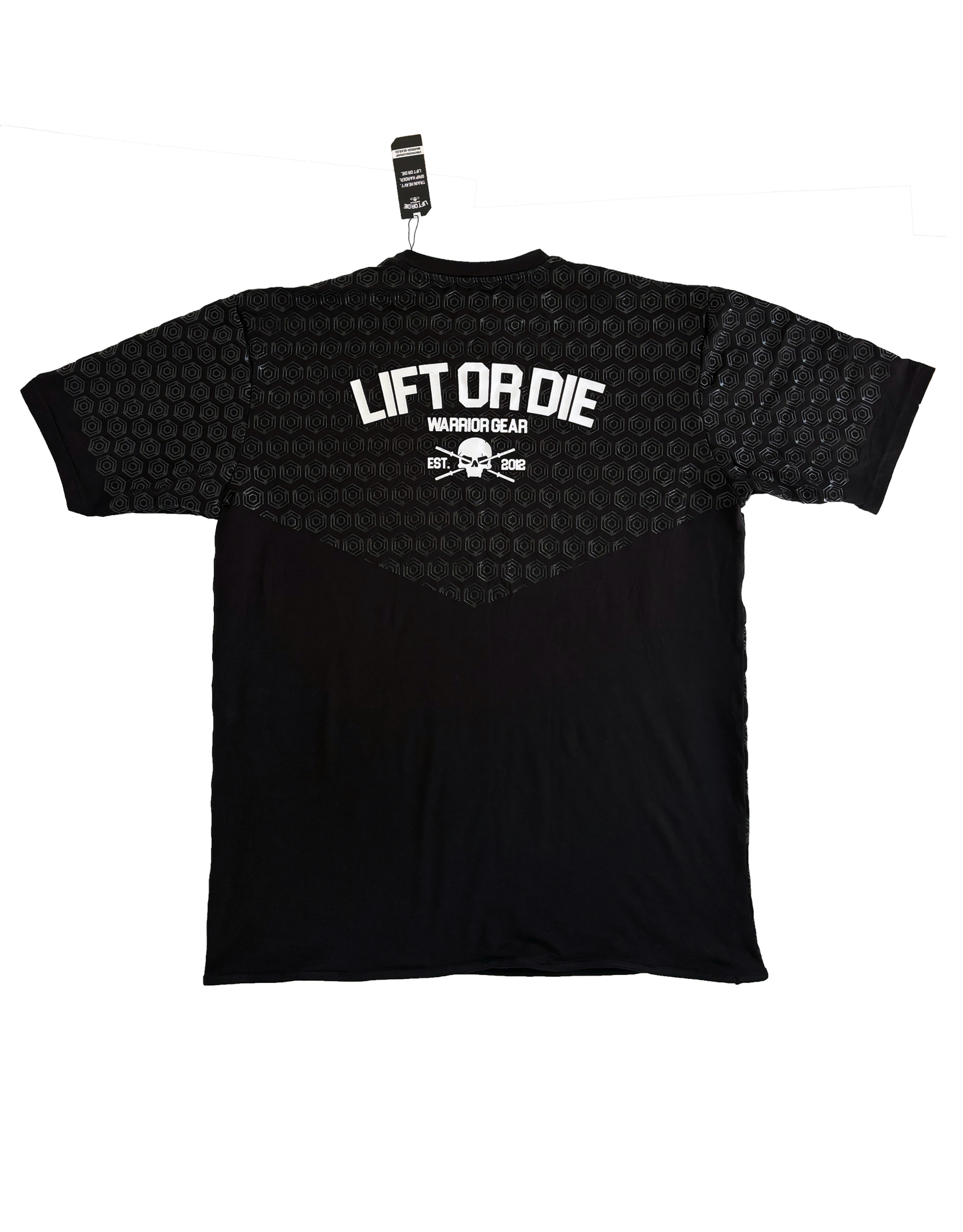 powerlifting grip t-shirt - warrior lift or die - special squat and bench press