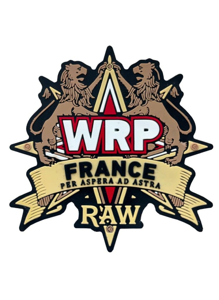 Toppa ufficiale in velcro WRPF Francia Powerlifting